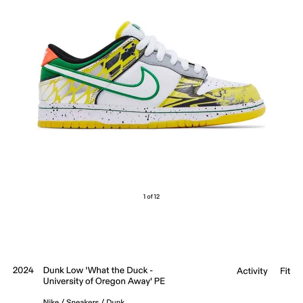 Nike Dunk Low 'What the Duck' Oregon Edition